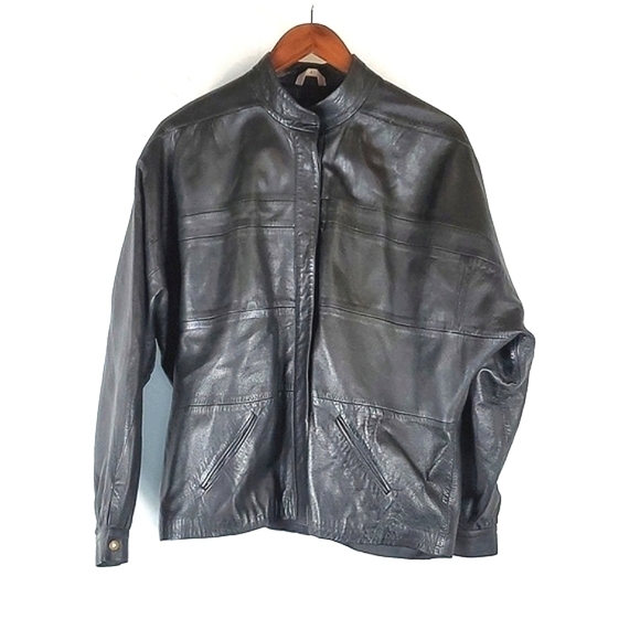 Vintage Jackets & Blazers - Vintage Laurent Roma Frattina Genuine Leather Jacket